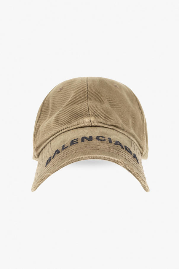 Balenciaga cap brown best sale